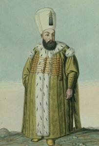 アムラト（ムラド）III（1546-95）スルタン1574-95、「トルコ皇帝の一連の肖像」から、1808 作： John Young
